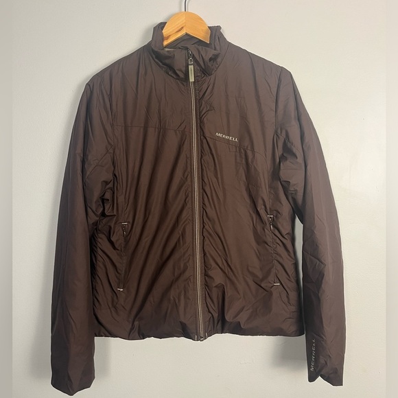 Merrell Brown padded Puffy Jacket Size medium - Picture 1 of 9